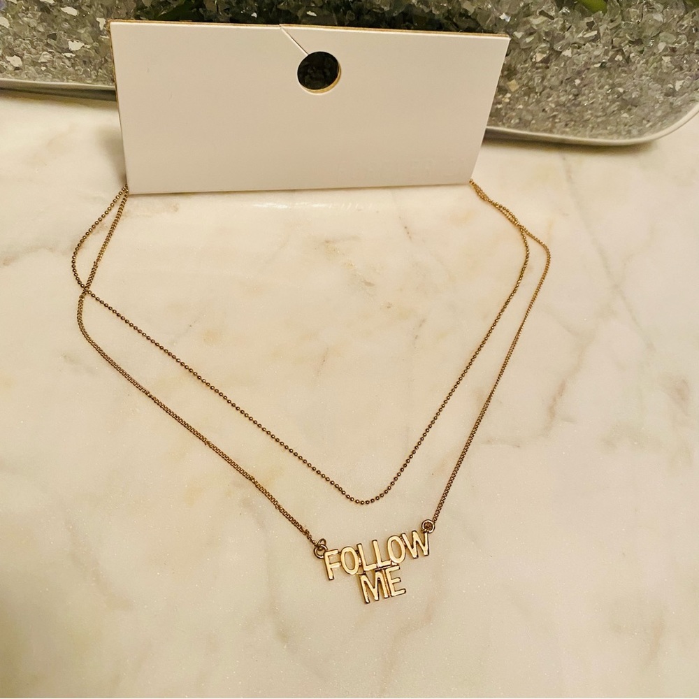 💥 4 for $20! 💥 BNWT “Follow Me” necklace ✨